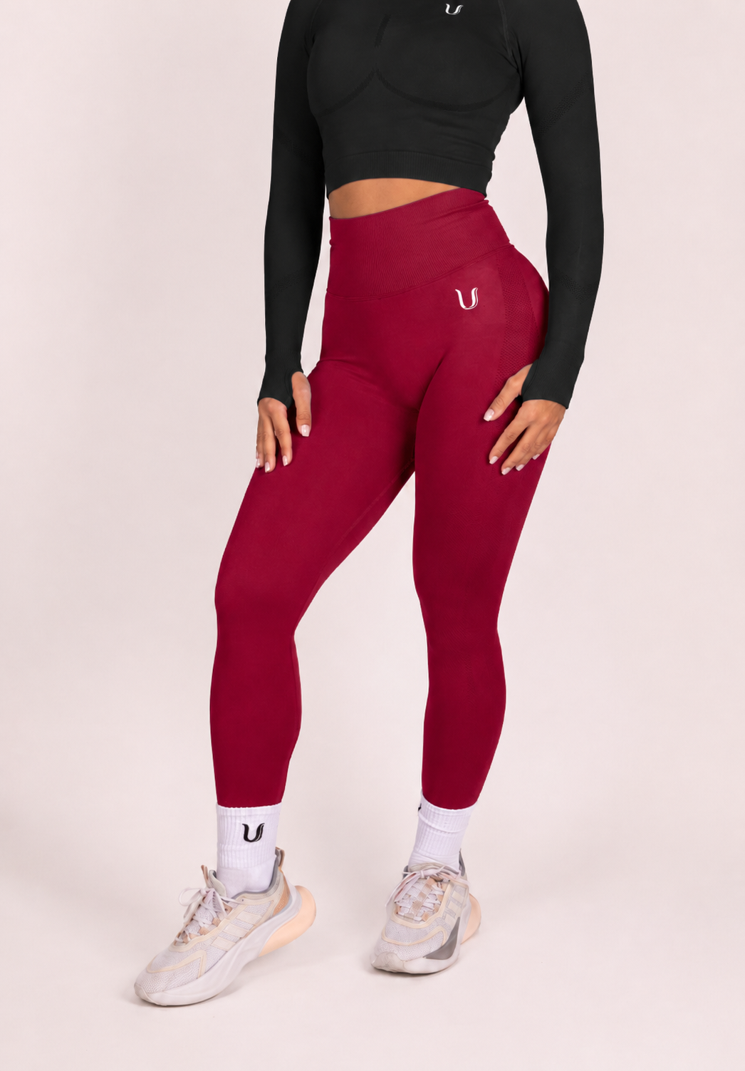 Leonie | Leggings Premium Scrunch - Rojo
