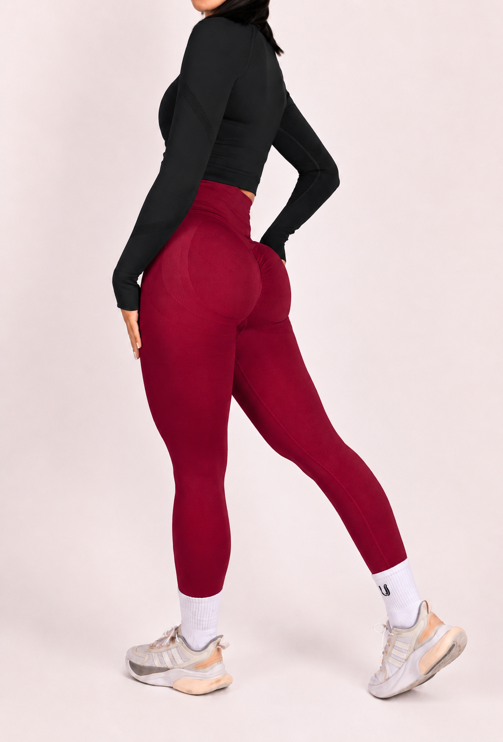 Leonie | Leggings Premium Scrunch - Rojo