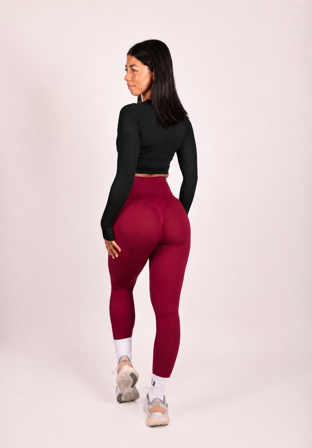 Leonie | Leggings Premium Scrunch - Rojo